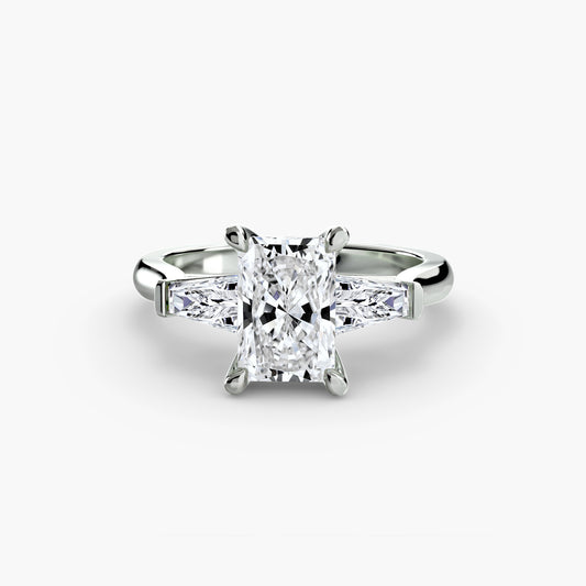 Three-Stone Ring (Baguette Side Stones) 2