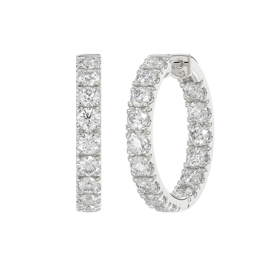 14K White Gold, angled view