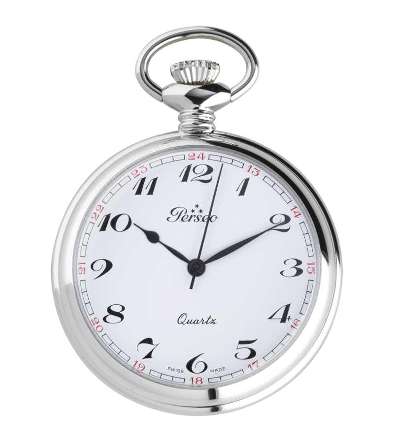 Ref. 11104.01 – Orologio Perseo Arabo tasca in metallo cromato