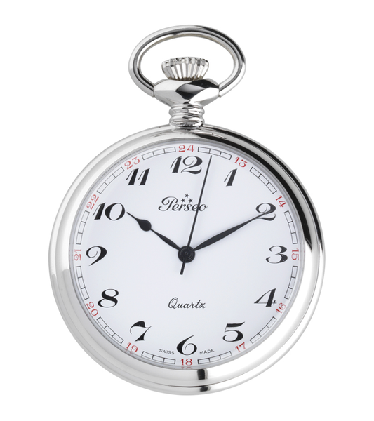 Ref. 11104.01 – Orologio Perseo Arabo tasca in metallo cromato
