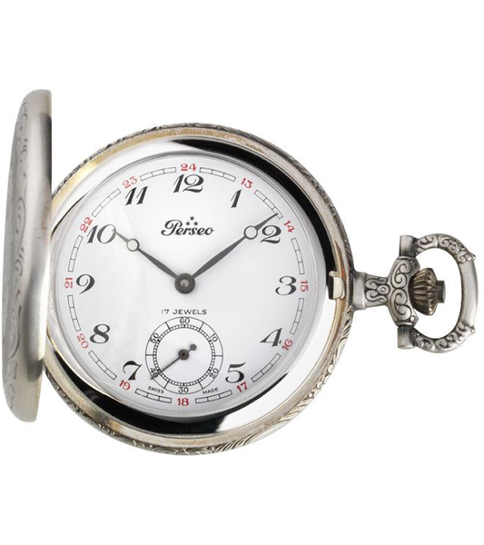 Ref. 17102/T Treno Pioneer – Orologio Perseo tasca metallo “Vieil Argent”