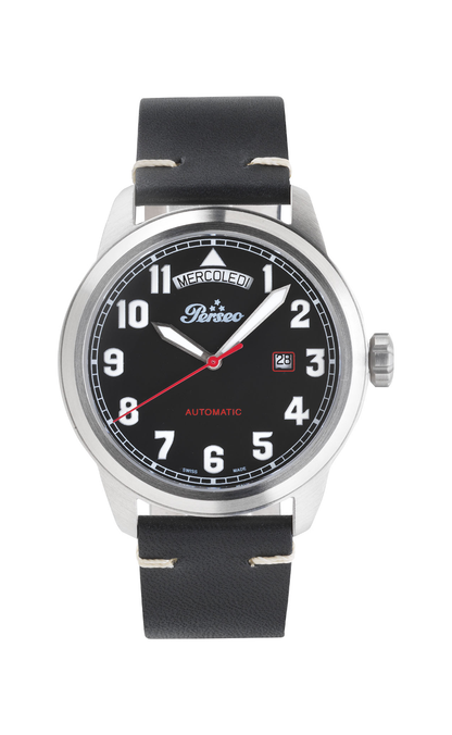 Ref. 6207DD.01 – Orologio Perseo Day-Date nero automatico uomo
