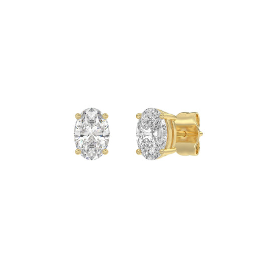 14K Yellow Gold, angled view