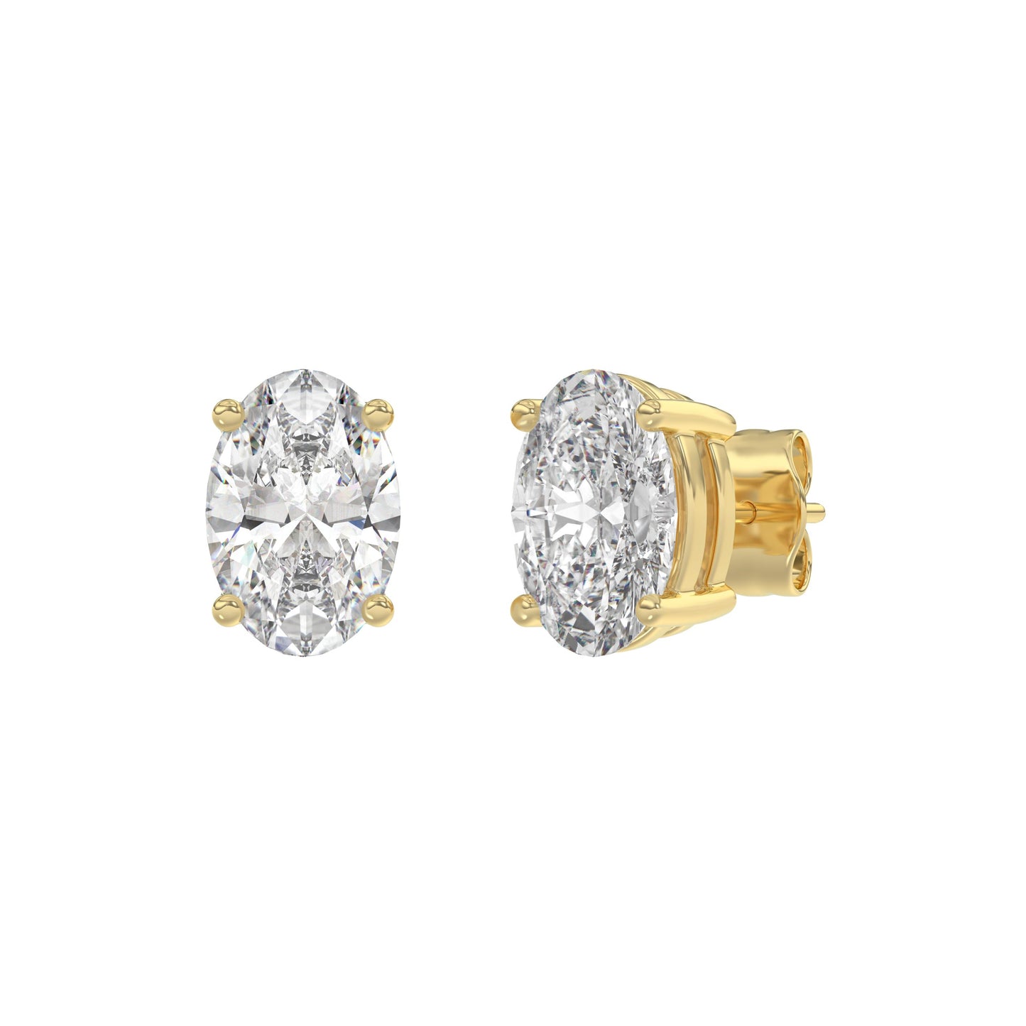 14K Yellow Gold, angled view