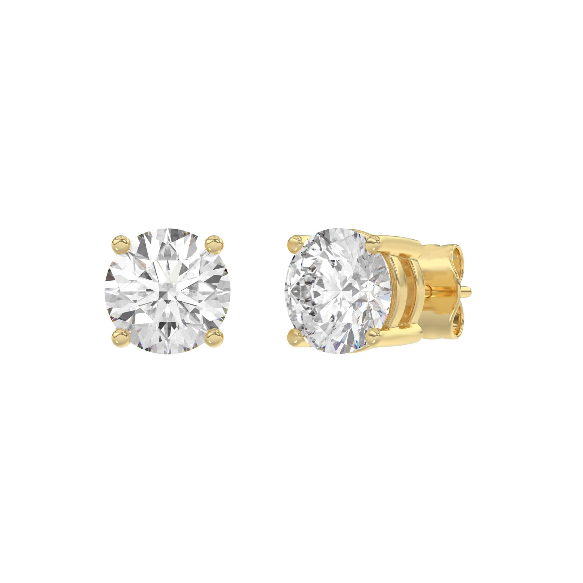 18K Yellow Gold, angled view