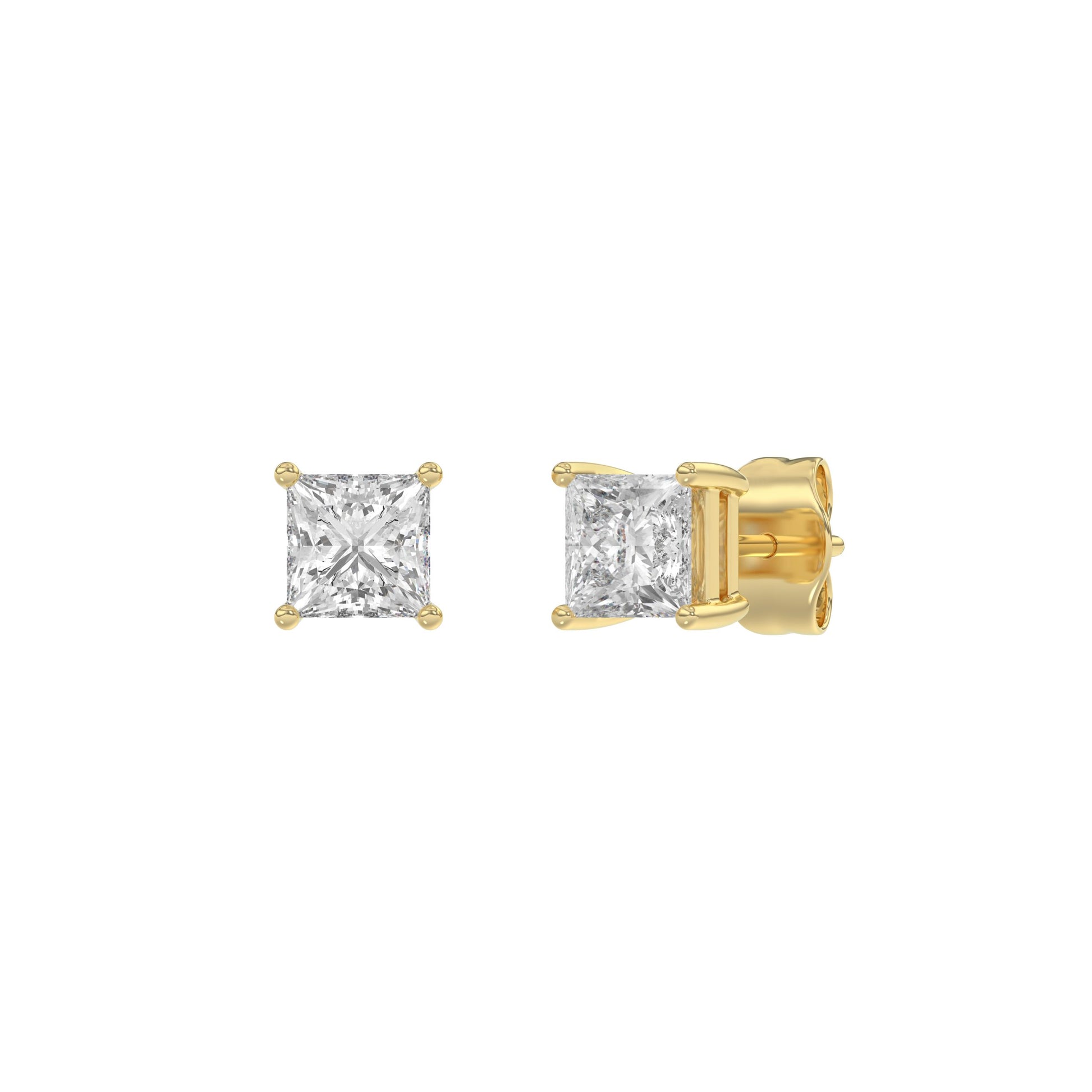 14K Yellow Gold, angled view