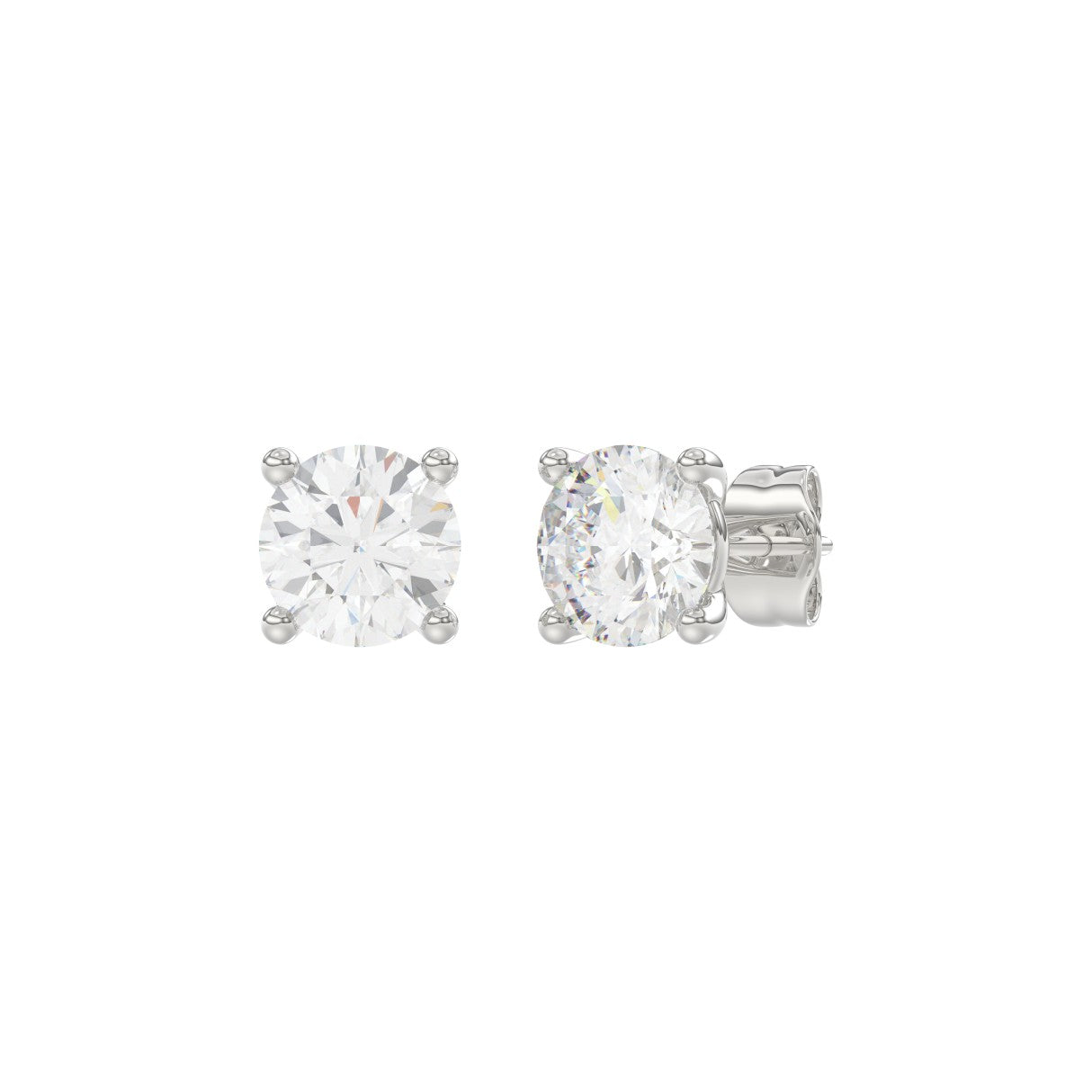 14K White Gold, angled view