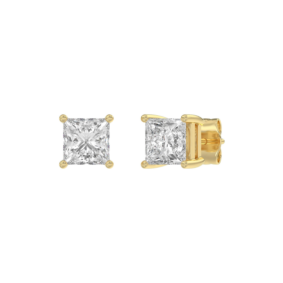 14K Yellow Gold, angled view