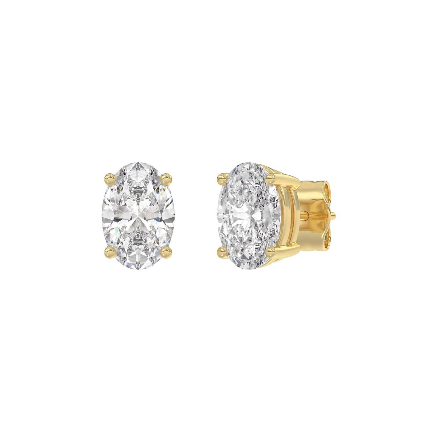 14K Yellow Gold, angled view