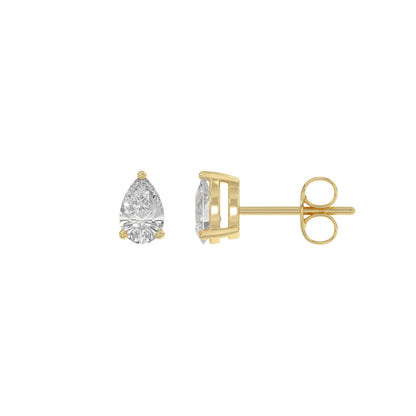 14K Yellow Gold, flat view