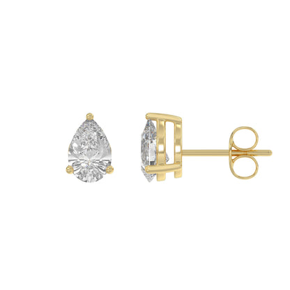 14K Yellow Gold, flat view