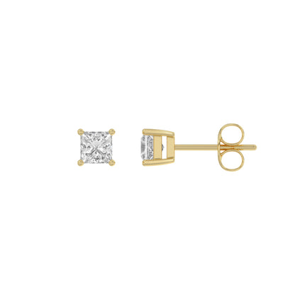 14K Yellow Gold, flat view