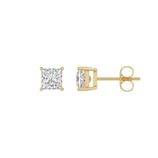14K Yellow Gold, flat view