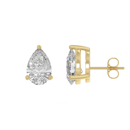 14K Yellow Gold, flat view