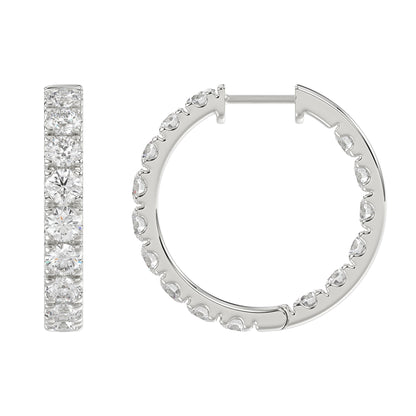 14K White Gold, flat view