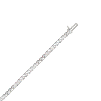 14K White Gold, flat view