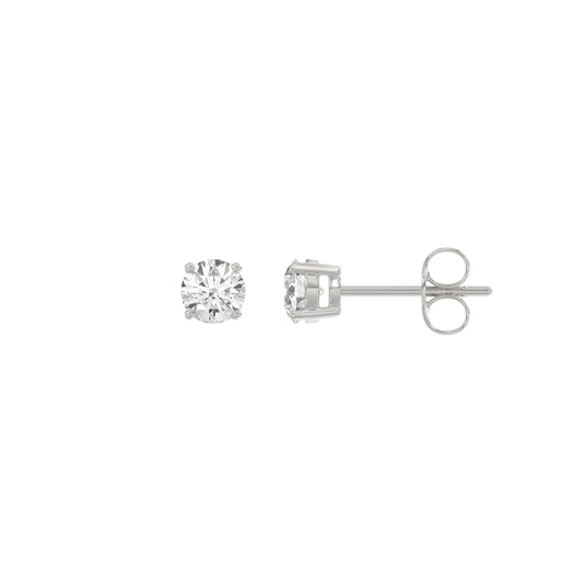 14K White Gold, flat view